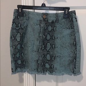 Snakeskin skirt